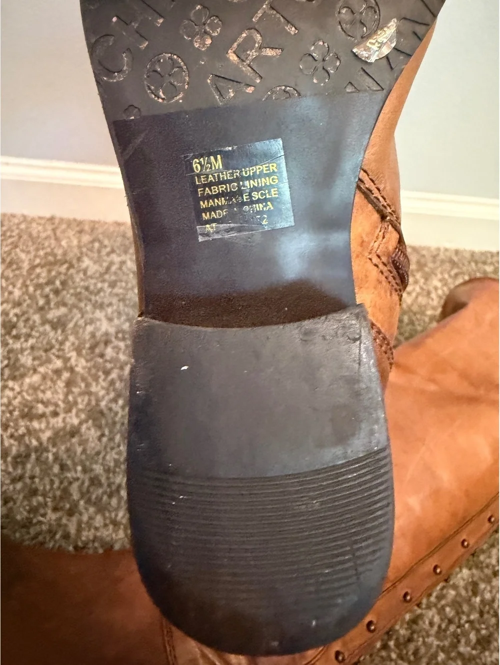 Arturo Chiang Knee High Riding Boots Women’s 6.5